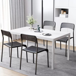 Plastic Chair With Metal Legs